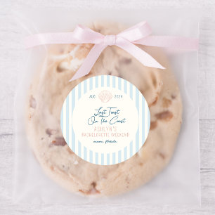 Letzten Toast auf dem Bachelorette-Rundaufkleber Runder Aufkleber