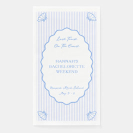 Letzten Toast auf dem Blue Junggeselinnen-Abschied Serviette