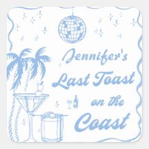 Letzten Toast auf dem Junggeselinnen-Abschied an d