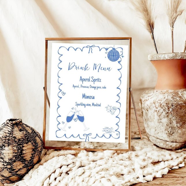 Letzten Toast auf der Coast Drink Menü Bachelorett Poster (Von Creator hochgeladen)