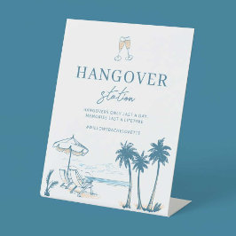 Letzten Toast auf der Küste Bachelorette Hangover- Sockelschild