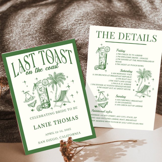 Letzten Toast auf der Küstenstraße Einladung (Von Creator hochgeladen)