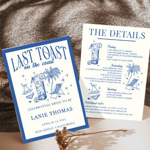 Letzten Toast auf der Küstenstraße Einladung