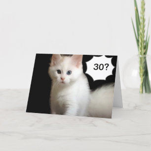 LETZTENDLICH GESCHEHEN ZUM 30. GEBURTSTAG KITTEN G KARTE