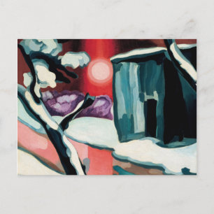 Letzter Abend des Jahres 1929 von Oscar Bluemner Postkarte