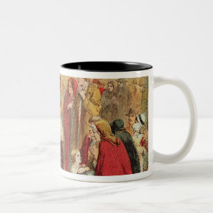 Letzter Anblick von altem England Zweifarbige Tasse