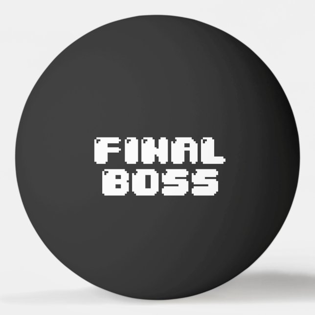 LETZTER BOSS PONG BALL TISCHTENNISBALL (Vorderseite)