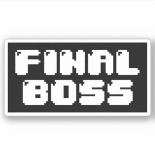 LETZTER BOSS-STICKER AUFKLEBER