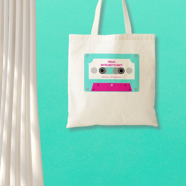 Letzter Disco-Kassettenband-Junggeselinnen-Abschie Tragetasche (Last Disco Cassette Tape Bachelorette Party Tote Bag)