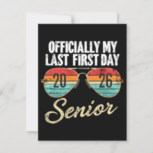 Letzter erster Schultag Senior 2026 Postkarte