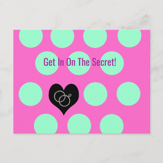 Letzter Flirt vor dem Ring Save The Date Postkarte (Vorderseite)