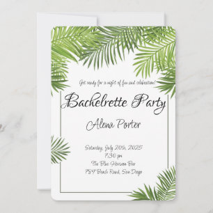 Letzter Flug vor dem Ring Bachelorette Bash Einladung