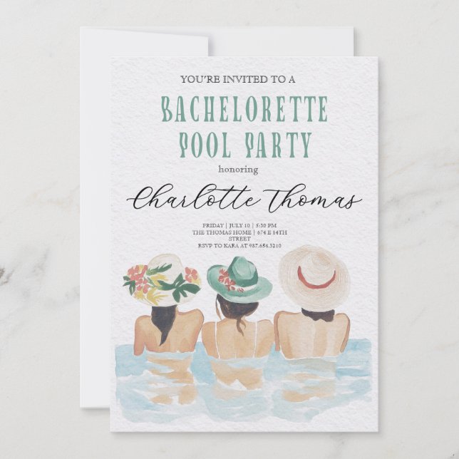 Letzter Flug vor dem Ring Bachelorette Bash Einladung (Vorderseite)