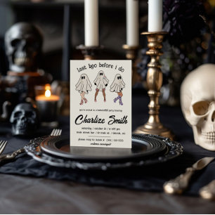 Letzter Gruß vor dem Ja! Halloween Junggesellinnen Einladung