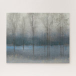 Letzter Herbsttag Puzzle<br><div class="desc">Letzter Herbsttag von Tim Oole. Friedliches Bild von Bäumen in einem Feld,  in erster Linie unter Verwendung eines neutralen und blauen Farbschemas.</div>