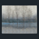 Letzter Herbsttag Puzzle<br><div class="desc">Letzter Herbsttag von Tim Oole. Friedliches Bild von Bäumen in einem Feld, in erster Linie unter Verwendung eines neutralen und blauen Farbschemas.</div>