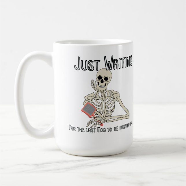 Letzter Hund zum Abholen Kaffeetasse (Links)