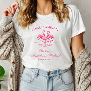 Letzter Junggesellinnenabschied mit Flamingos T-Shirt