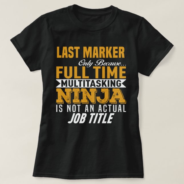 Letzter Marker T-Shirt (Design vorne)