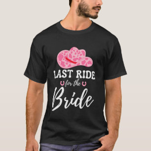 Letzter Ritt für die Braut Western Cowgirl Jungges T-Shirt