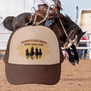 Letzter Rodeo Trauzeuge Benutzername Cowboy Sonnen Truckerkappe
