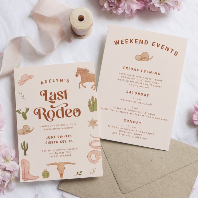 Letzter Rodeo Western Junggeselinnen-Abschied Einladung (Von Creator hochgeladen)