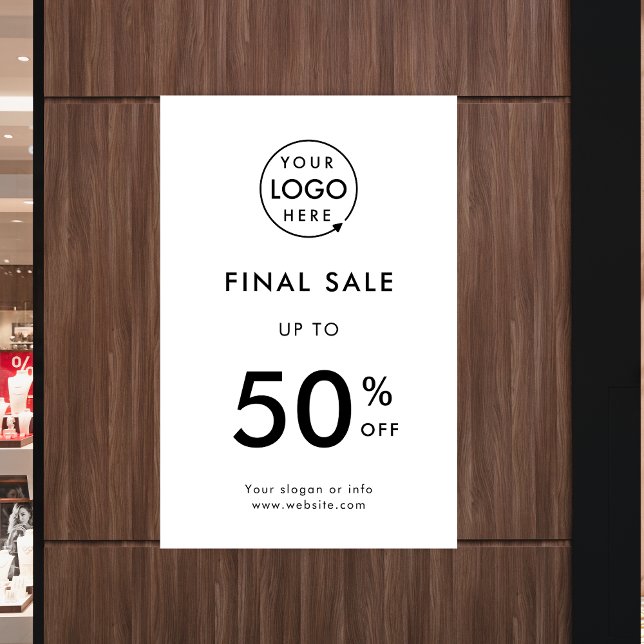 Letzter Sale | Rabatt für den Business Event-Logo- Poster (Von Creator hochgeladen)