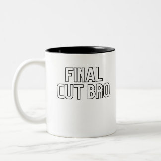 Letzter Schnitt Bro Editor Editing Geschenk Zweifarbige Tasse