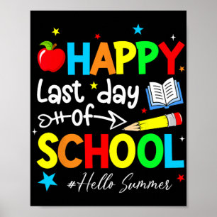 Letzter Schullehrer Kinder Abschluss Letzte Nacht Poster