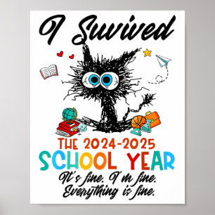 Letzter Schullehrertag habe ich 2024-2025 überlebt Poster