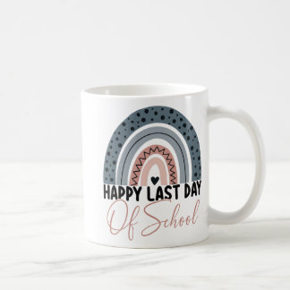 Letzter Schullehrertag Schüler Rainbow Graduat Kaffeetasse