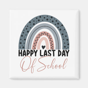 Letzter Schullehrertag Schüler Rainbow Graduat Magnet