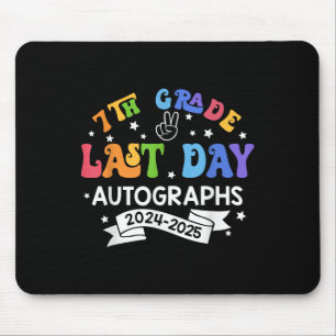 Letzter Schultag 2025 7th Grade Autograph G Mousepad