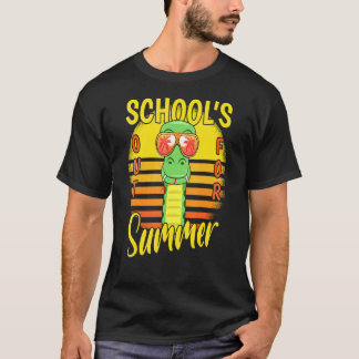Letzter Schultag für Sommerferien Schlange T-Shirt