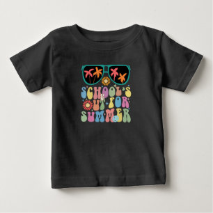 Letzter Schultag Groovy Schule ist für den Sommer  Baby T-shirt