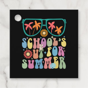 Letzter Schultag Groovy Schule ist für den Sommer  Geschenkanhänger