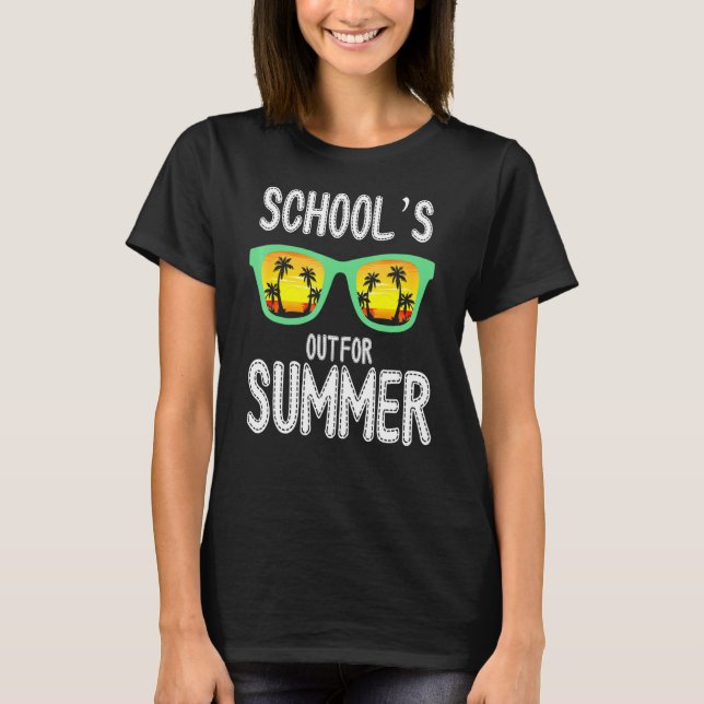 Letzter Schultag im Sommer für Lehrer T-Shirt (Vorderseite)