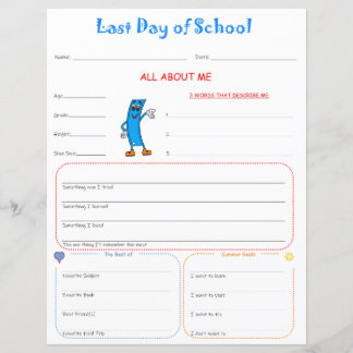 Letzter Schultag Interview Print