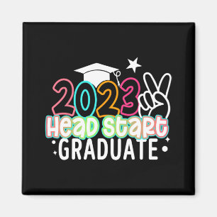 Letzter Schultag Kinder 2023 Headstart Absolvent Magnet