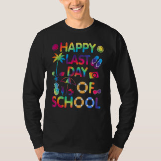 Letzter Schultag Lehrer der Krawatte D T-Shirt