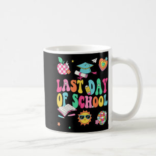 Letzter Schultag Lehrer Junge Mädchen Abschluss Ha Kaffeetasse