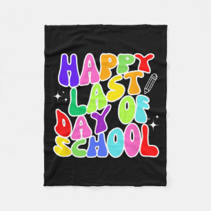 Letzter Schultag Lehrer Schüler Abschluss 5 Fleecedecke