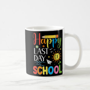 Letzter Schultag Lehrer Schüler Sommer Abschluss Kaffeetasse