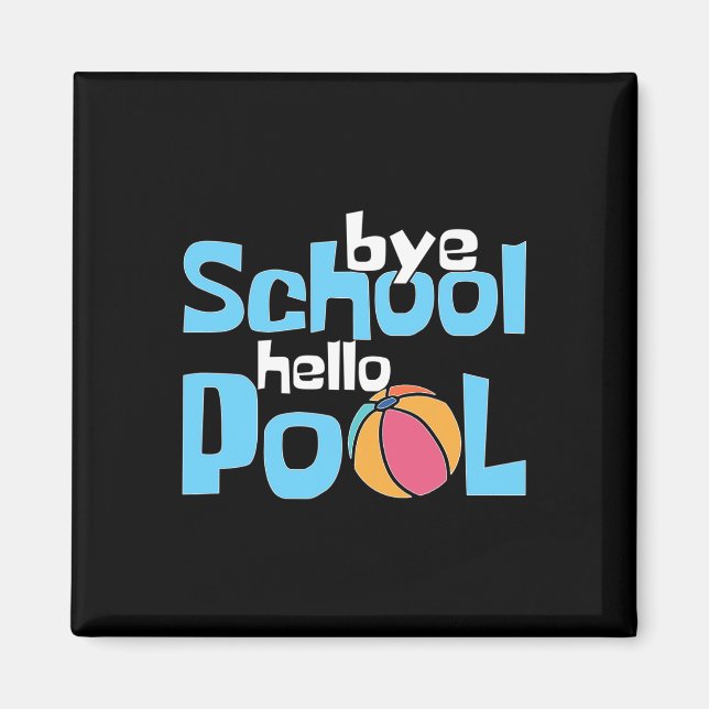 Letzter Schultag Sommerferien-Geschenk  Magnet (Vorne)