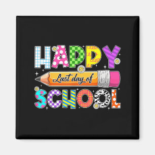Letzter Schultag Sommerferien Lehrer Schüler Magnet