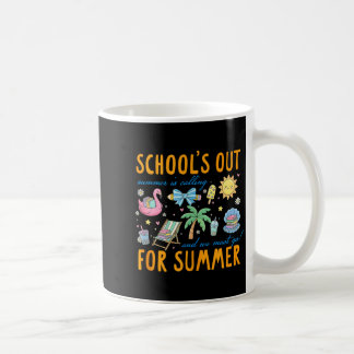 Letzter Schultag Sommerferien Schule ist aus Kaffeetasse