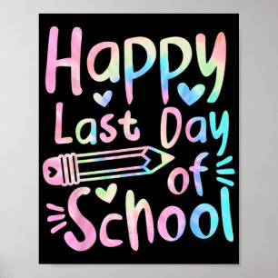 Letzter Schultag Studenten Frauen Lustiger Sommer Poster