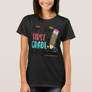 Letzter Schultag Tschüss 1. Klasse Hallo Sommer T-Shirt