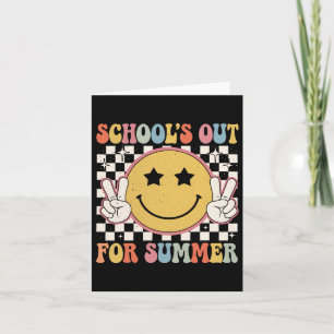 Letzter Schultag Vintage Schule Aus Für Den Sommer Karte