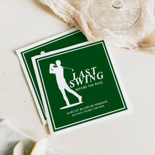 Letzter Schwung vor dem Ring Golf Bachelor Serviette